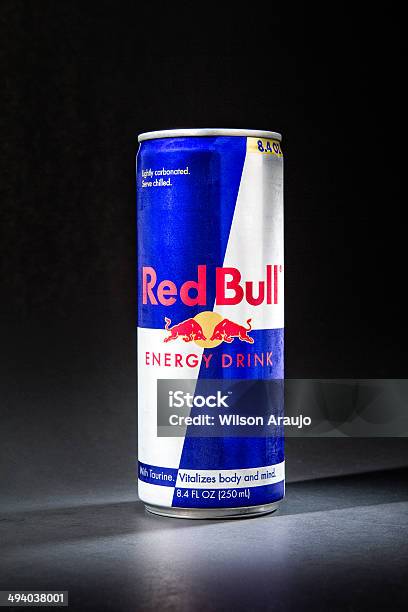 Red Bull 250ml Stock Image Stock Photo - Download Image Now - Red Bull, Drink, Can