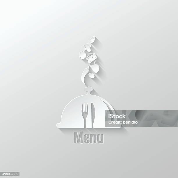 Menu Paper Vector Food Menu Paper Cut Design Background Stock Illustration - Download ...