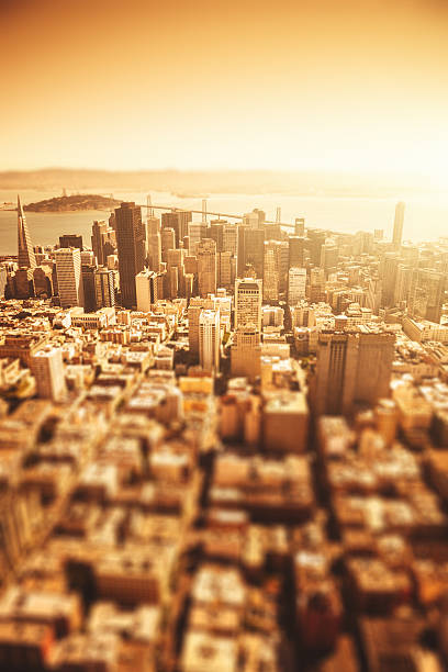 istock San francisco skyline aerial view at sunrise 494040099