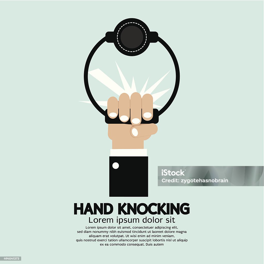Hand Reference Knocking Hand Knocking Stock Illustration - Download Image Now - Knocking, Door ...