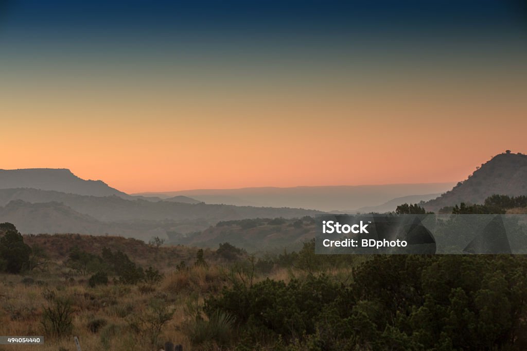 Sunrise in Palo Duro Canyon, Texas Sunrise at Palo Duro Canyon, Texas.  Palo Duro is the 2nd  largest canyon in the United States and is located in the Texas Panhandle. Texas Stock Photo