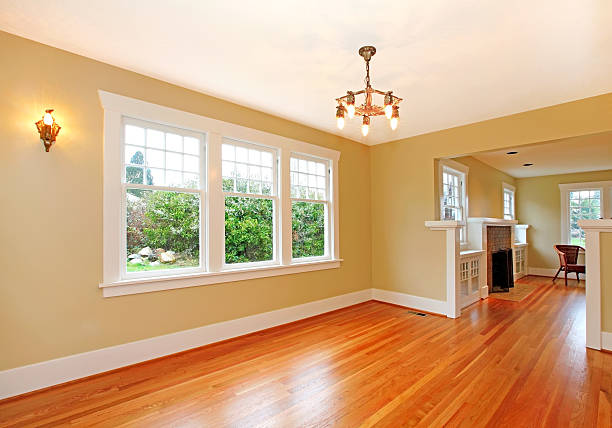 istock Empty living room in old cute house 494055471