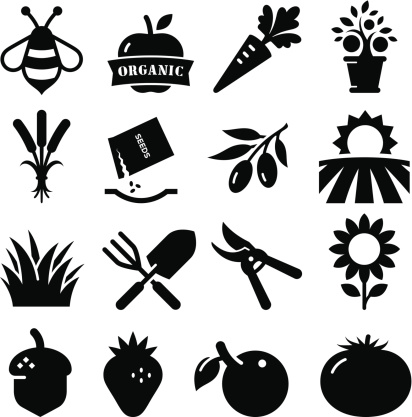 Gardening icon set. Professional vector icons for your print project or Web site. See more in this series. 