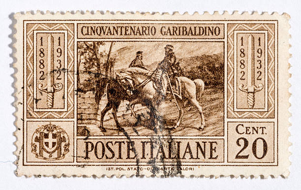 istock Vintage antique old postage stamp from Italy 494055753