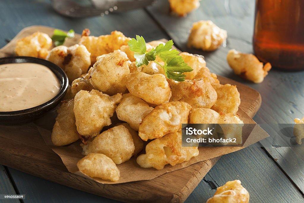 Beer Battered Wisconsin Cheese Curds Beer Battered Wisconsin Cheese Curds with Dipping Sauce Curd Cheese Stock Photo