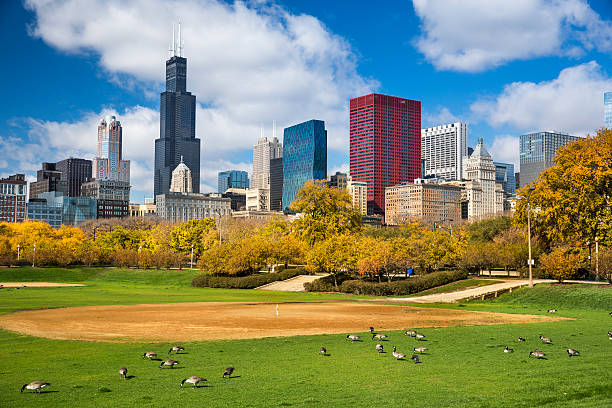 istock City view from Grant Park Chicago 494056479