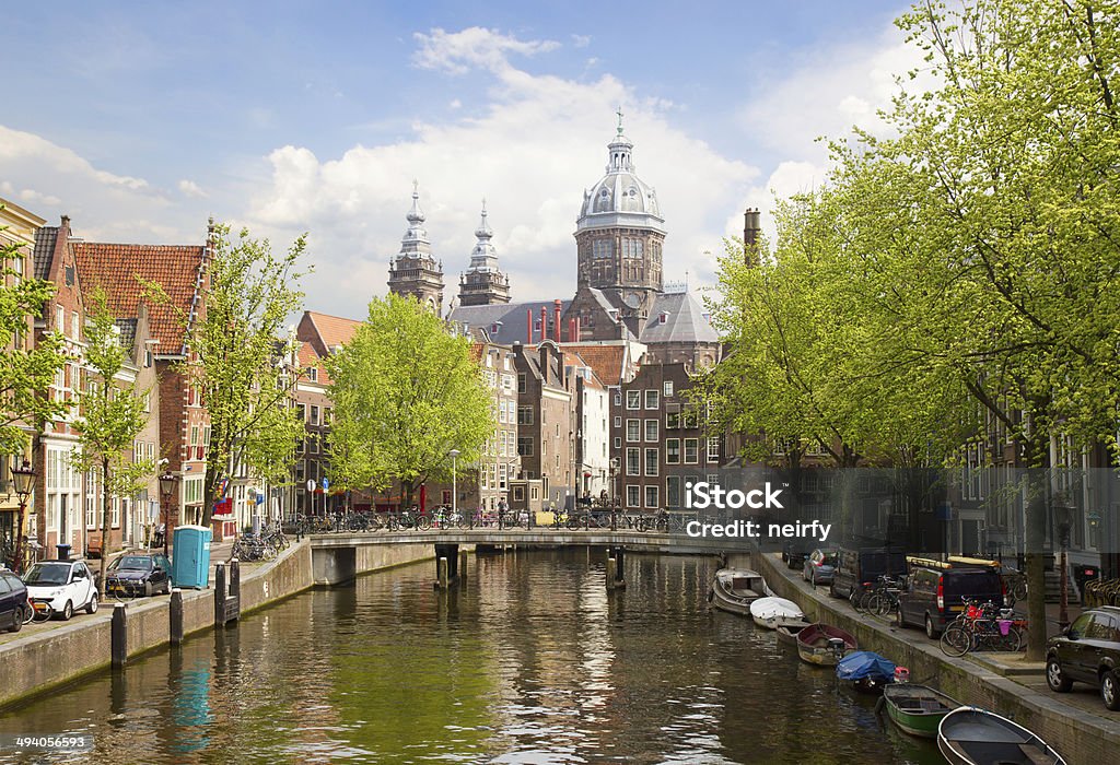 Church of St Nicholas , Amsterdam Church of St Nicholas, old town canal, Amsterdam, Holland Amsterdam Stock Photo