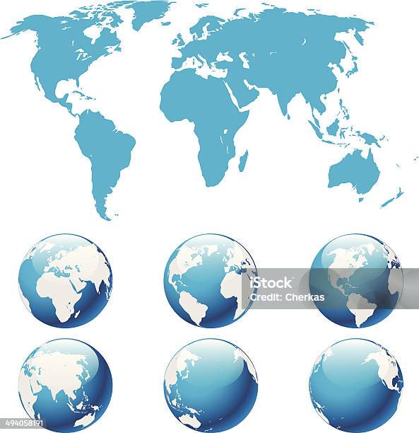 Globe Earth Stock Illustration - Download Image Now - Abstract, Africa, Art