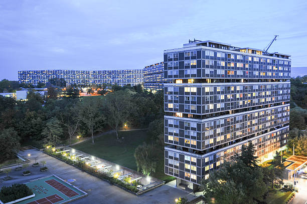 istock Skyscraper of Le Lignon near Geneva 494060329