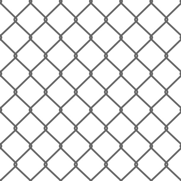 nahtlose wire mesh.  vektor - - barbed wire wire war prison stock-grafiken, -clipart, -cartoons und -symbole