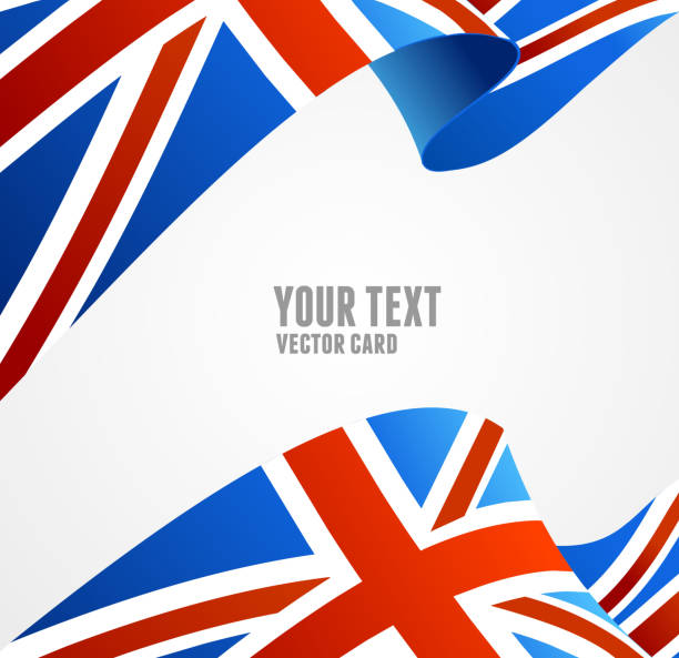 벡터 플랙 영국의. 테두리 - british flag backgrounds england english flag stock illustrations