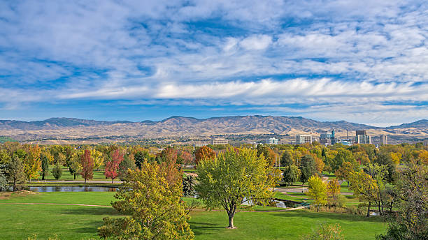 istock Boise skyline and park in the fall 494066174