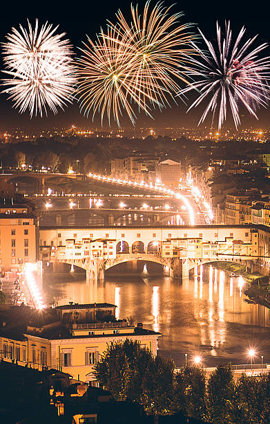 istock Florence skyline during the new year celebration 494067504