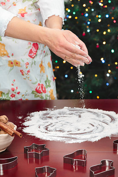 istock Woman preparing to baking Christmas cookies 494068146