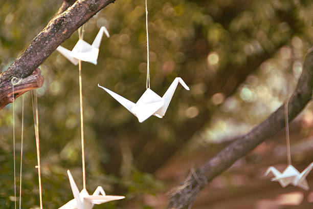 istock Traditional Japanese origami birds. 494080978