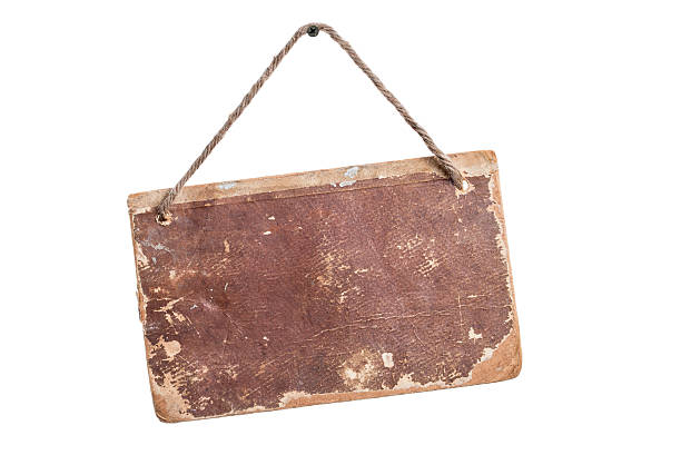istock Aged cardboard label hanging on rope, isolated over white backgrou 494082220