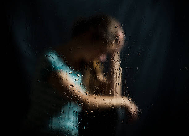 istock depression from abortion not povratno girls. on a dark background 494083020