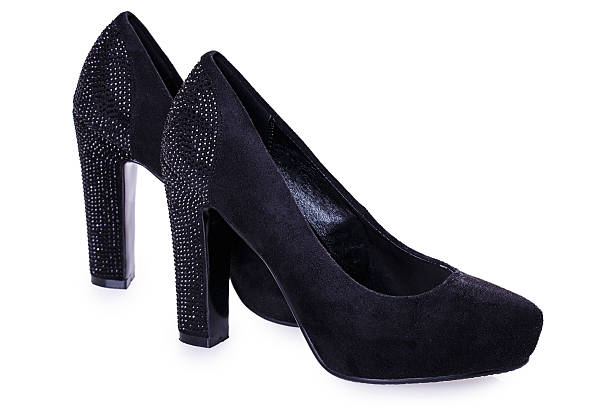 istock Black female shoes heel 494084308