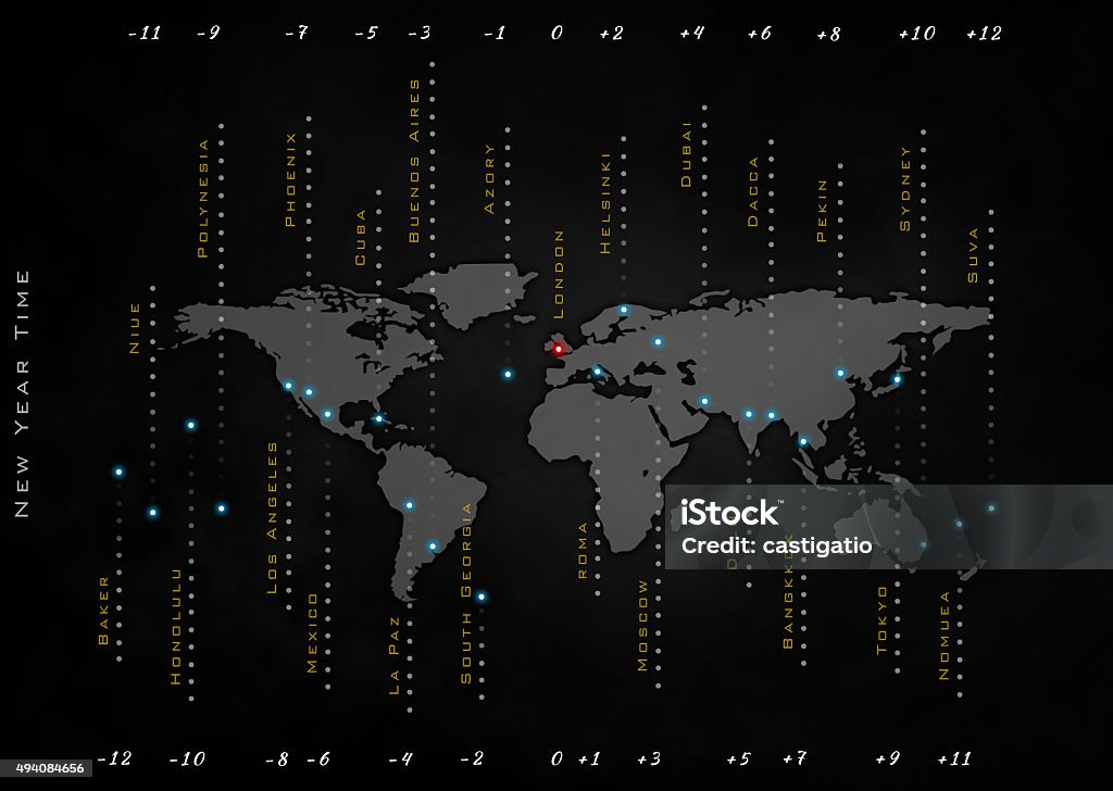 Tiempo en el mundo, greenwich promedio de tiempo - Foto de stock de Zona horaria libre de derechos