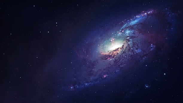 increíble galaxia espiral muchos años luz mucho de la tierra - nebula fotografías e imágenes de stock