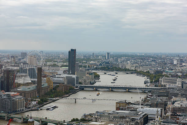 istock Aerial View or River Thames in London 494087766