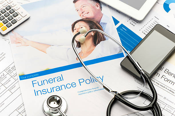 istock Close up of a funeral insurance kit. 494088152