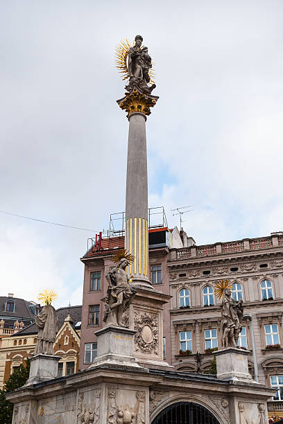 istock Plague Column at Freedom Square in Brno old town 494089796