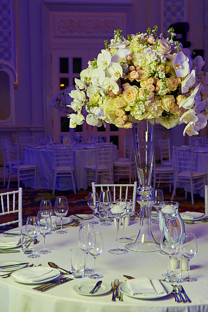 istock flowers on table in wedding day 494090502