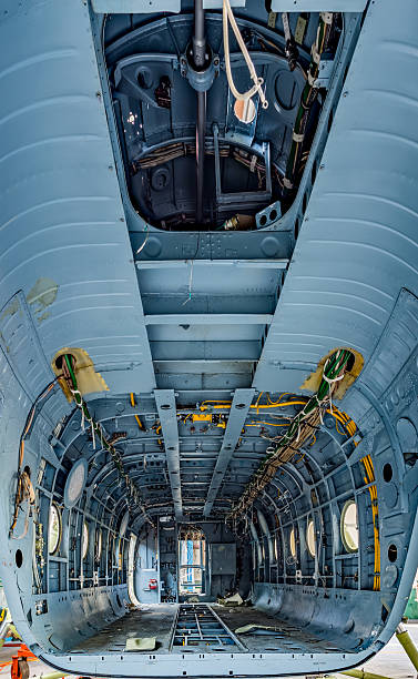 istock Cargo bay of the helicopter without details 494090918