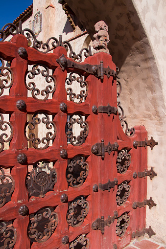 The main ornate gate at Scotty's Castle