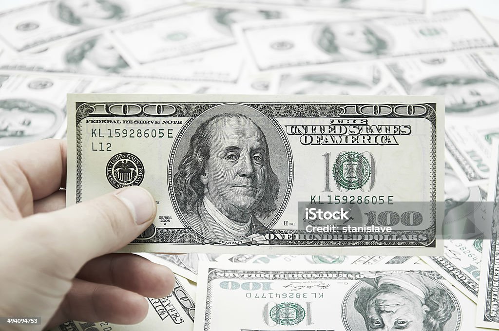 Money in hand Abundance Stock Photo