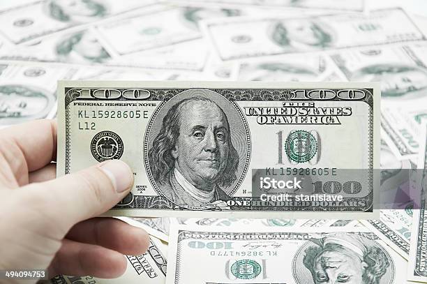 Money In Hand Stock Photo - Download Image Now - Abundance, Adult, American One Hundred Dollar Bill