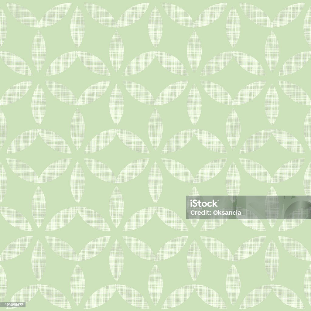 Abstrait vert menthe feuilles en textile motif géométrique sans couture arrière - clipart vectoriel de Vert menthe libre de droits