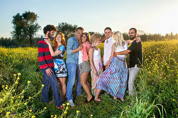 istock Four young couples enjoying a day in the country. 494096393