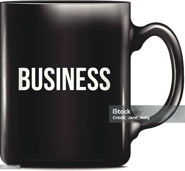 Business Black Cup Stock Illustration - Download Image Now - Breakfast, Business, Cafe