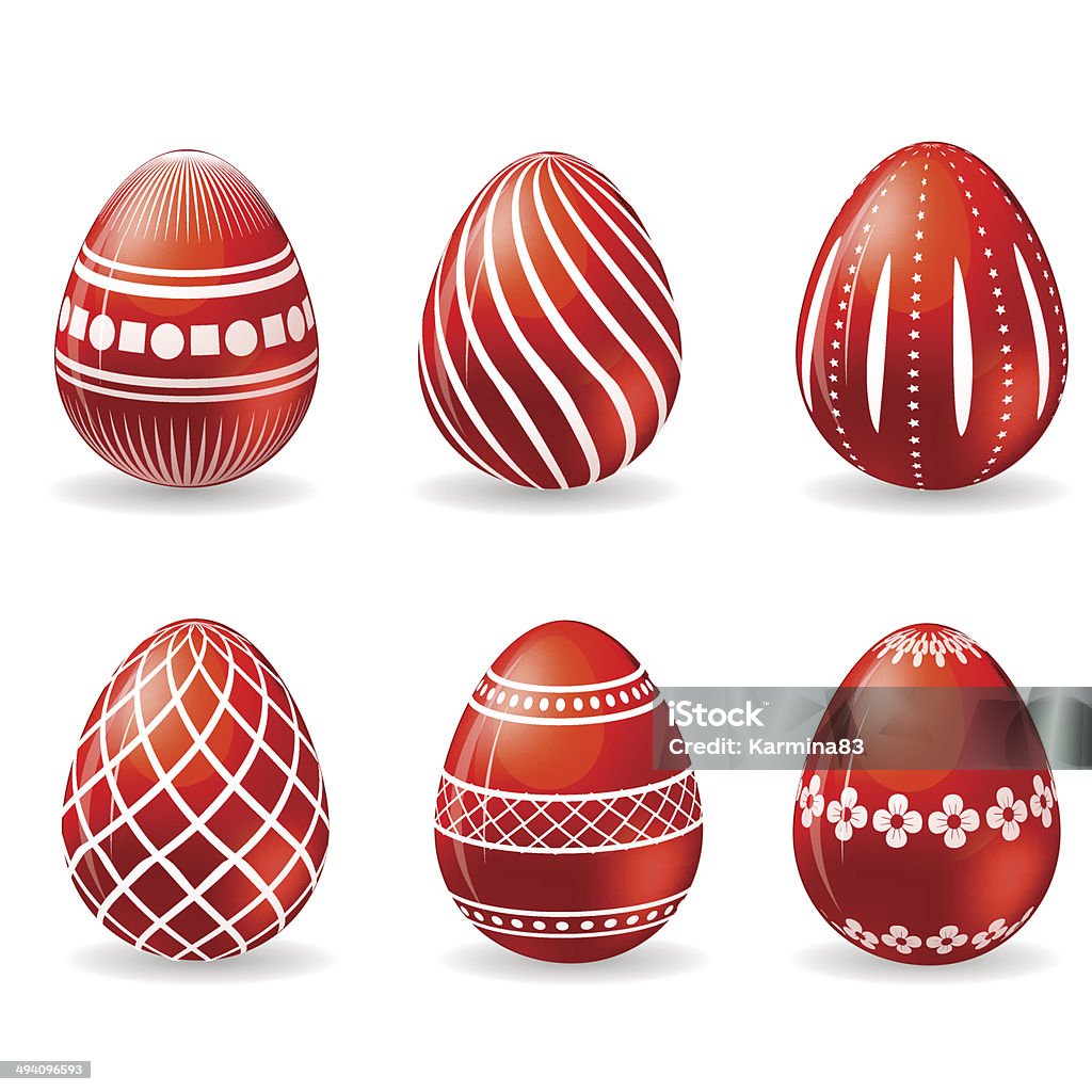 Set of easter eggs Set of easter eggs  Abstract stock vector