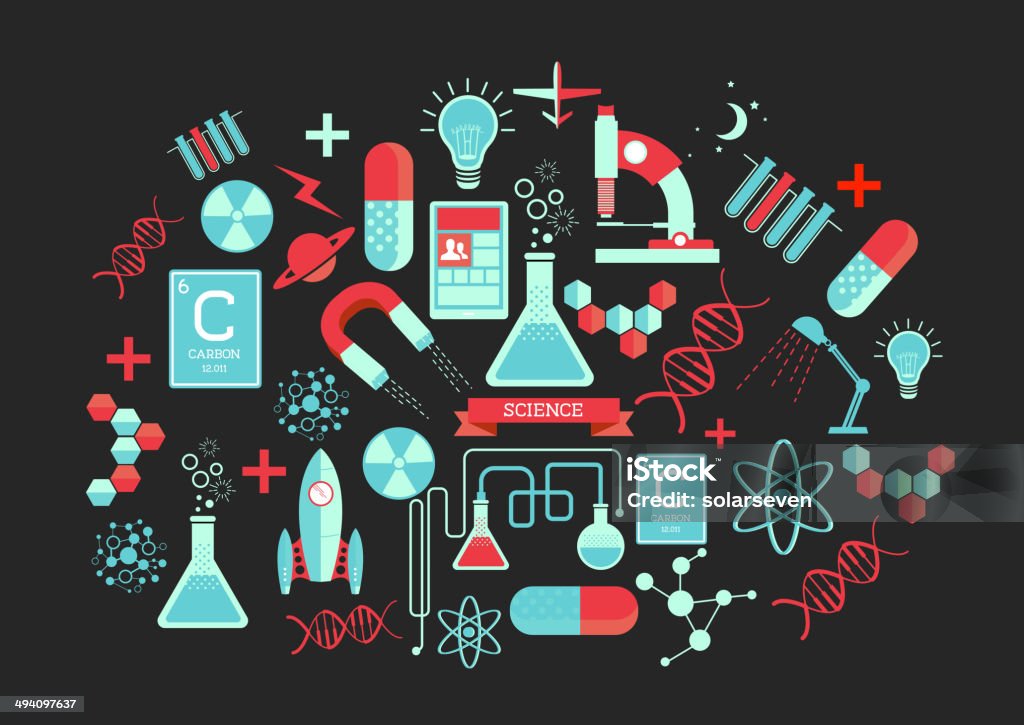 Creative Science Elements Stock Illustration - Download Image Now ...