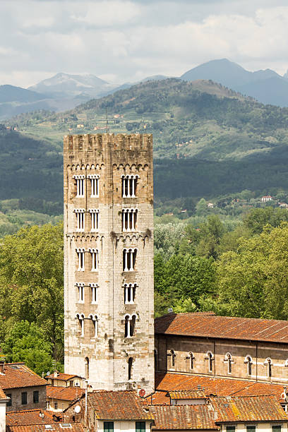istock Tower church in Lucca, Italy 494098051