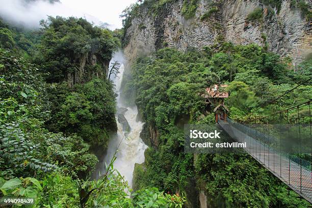 Pailon Del Diablo Waterfall Ecuador Stock Photo - Download Image Now - Ecuador, Banos, Waterfall
