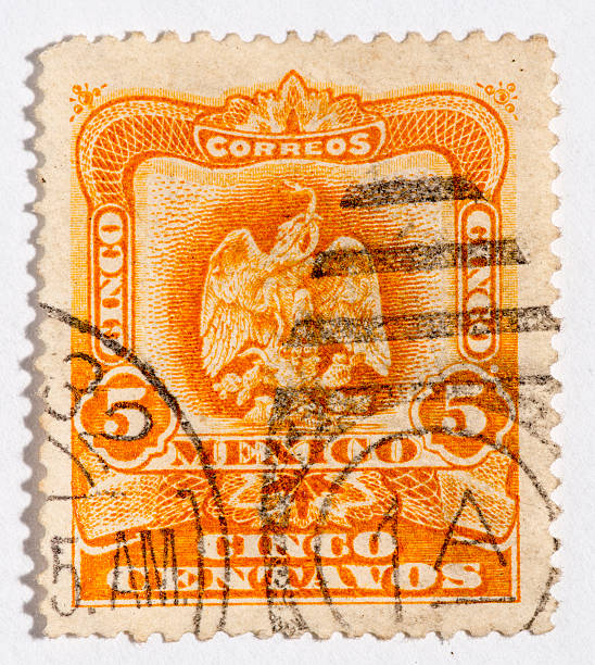istock Vintage antique old postage stamp from Mexico 494098727