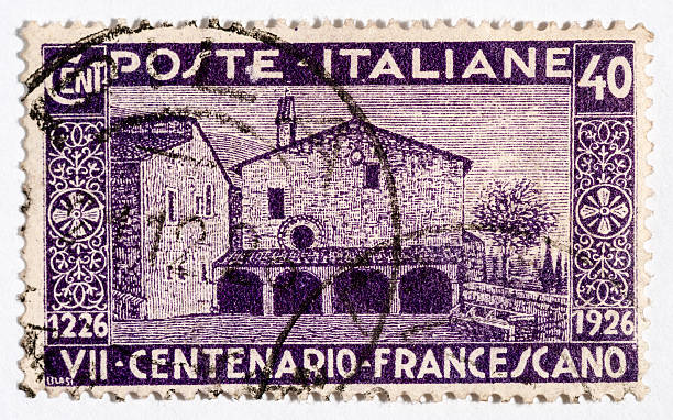 istock Vintage antique old postage stamp from Italy 494098733