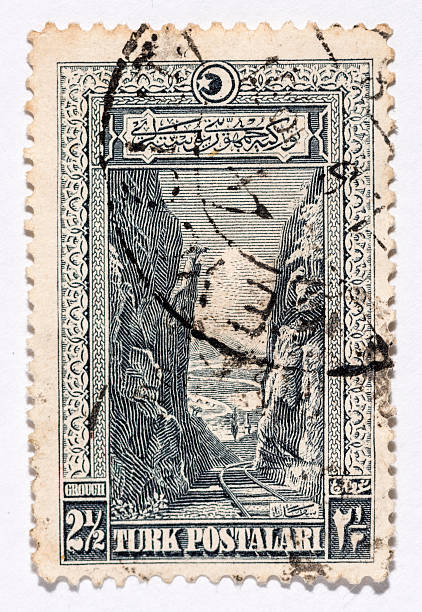 istock Vintage antique old postage stamp from Turkey 494098743