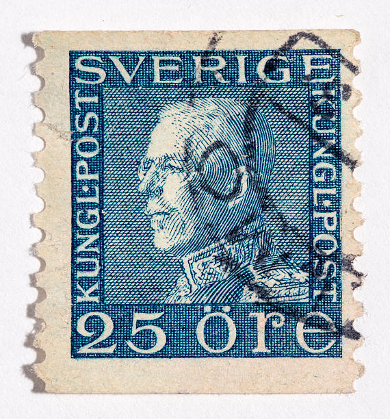istock Vintage antique old postage stamp from Sweden 494098753