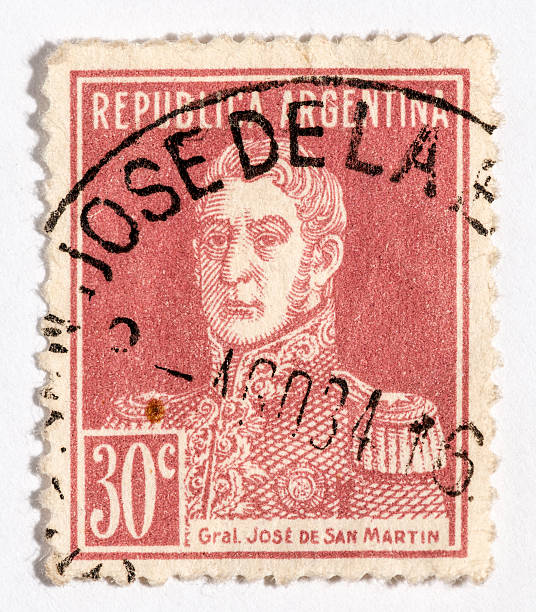istock Vintage antique old postage stamp from Argentina 494098755