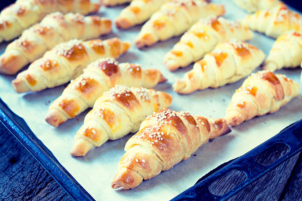 istock Fresh baked croissants 494118543