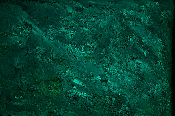 istock Turquoise Green Rusty Old Metal Pattern Textured Color Paint Background 494119228