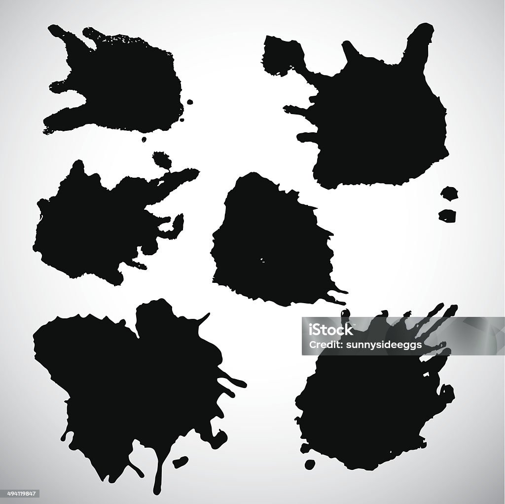 Vector Set Ink Stock Illustration - Download Image Now - Abstract ...