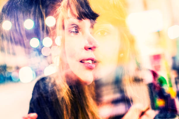 istock In camera double exposure urban abstract portrait 494120008