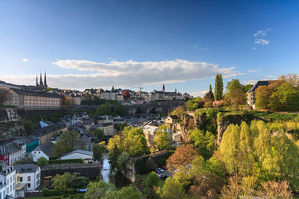 istock View of Luxembourg skyline at sunset 494120783