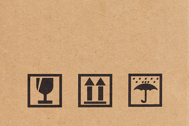 istock Safety icon on paper box background 494120819
